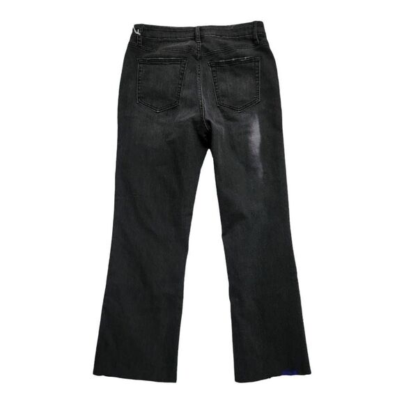 Joe's Jeans Ladies Washed Black Raw Hem Jeans - Size 6 - Picture 2 of 5